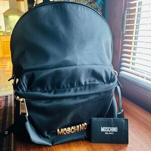 Moschino Black Backpack
